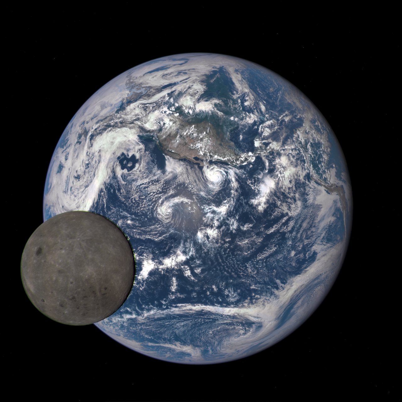 Earth And Moon ESO Supernova