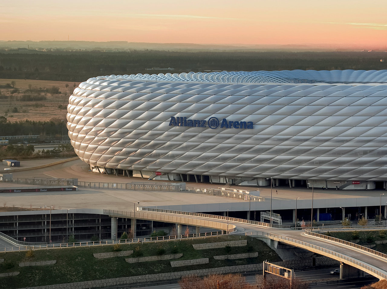 The Allianz Arena in Munich, Germany. The arena has been the home arena