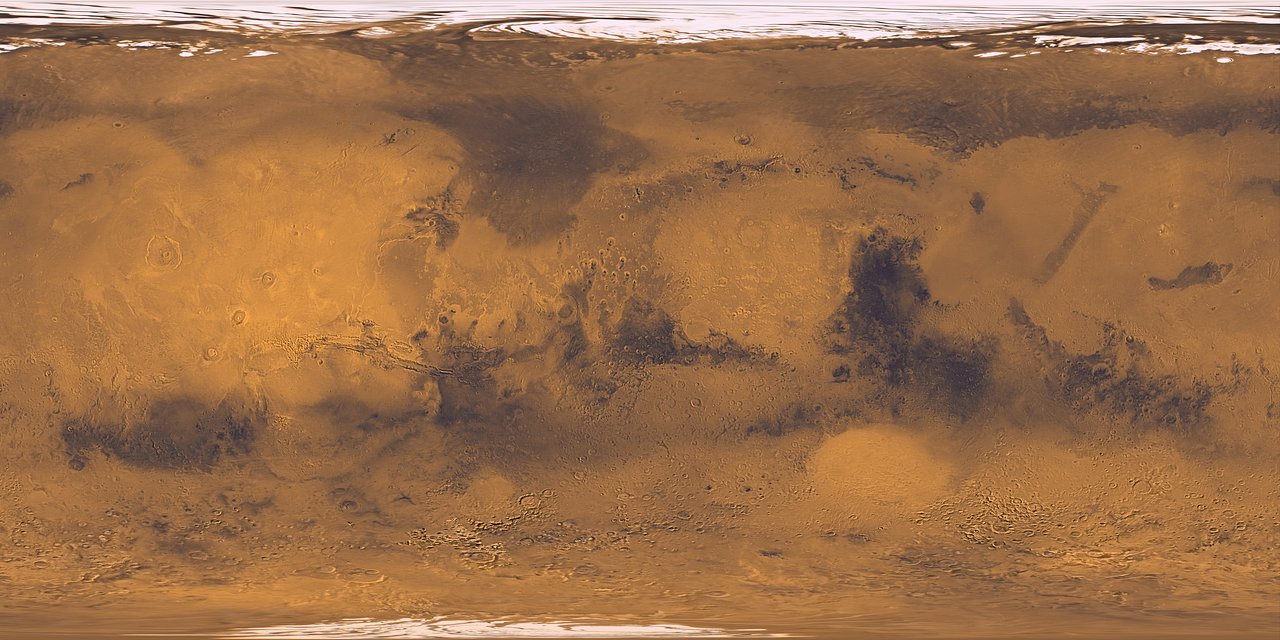 mars surface map