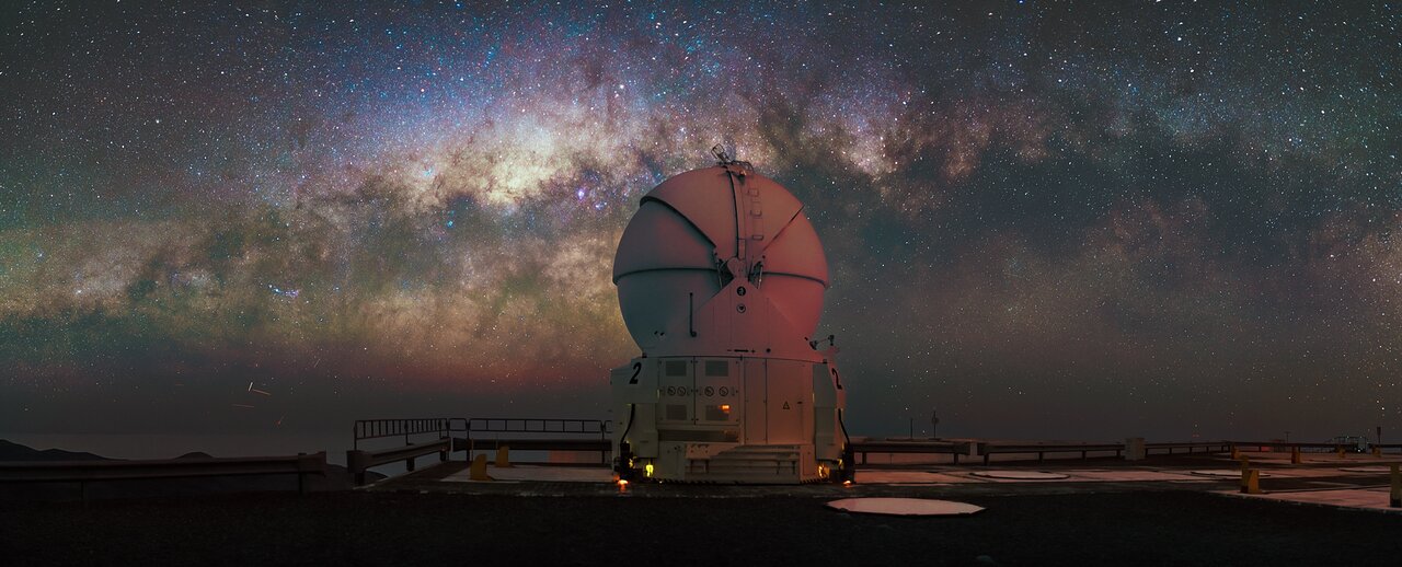 The Milky Way’s glistening band