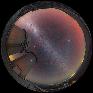 Airglow above the ESO 3.6-metre telescope