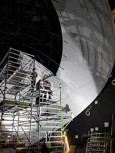The dome taking shape