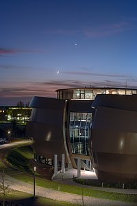 The Moon and Venus over the ESO Supernova