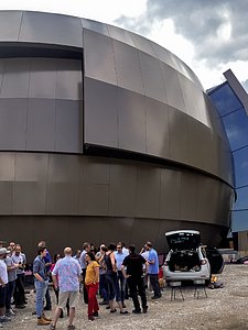 Celebrating the planetarium system installation