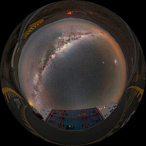 Milky Way high in the sky
