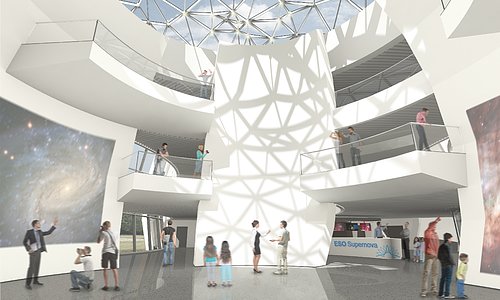 Artist’s impression of ESO Supernova Planetarium & Visitor Centre