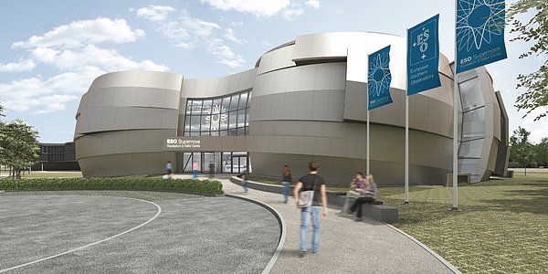Artist’s impression of ESO Supernova Planetarium & Visitor Centre