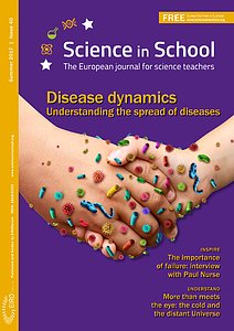 Titelseite von Science in School Ausgabe 40