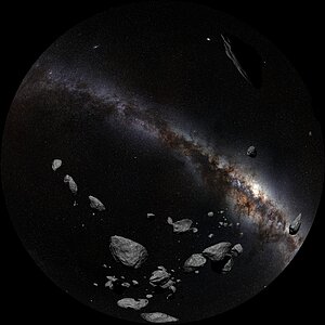 Image still from the planetarium show "From Earth to the Universe"