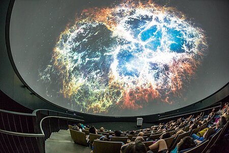 The Crab Nebula in fulldome