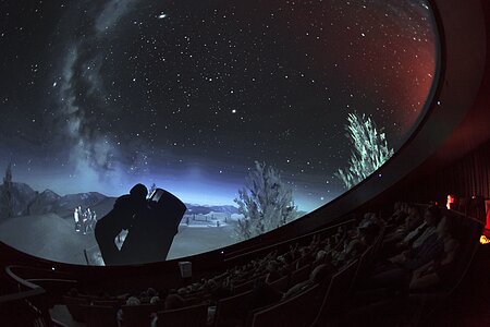 Stargazing in the planetarium