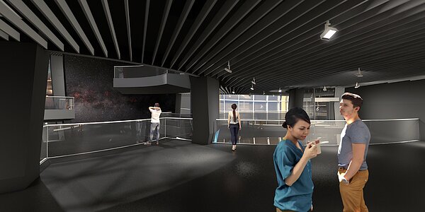 Illustration of the interior of ESO Supernova