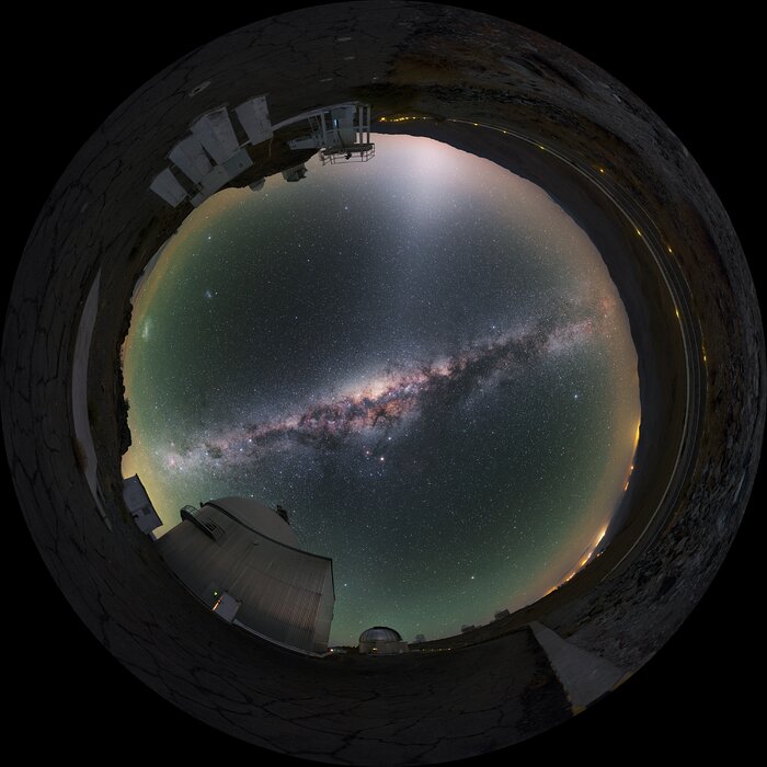 Fulldome image of La Silla