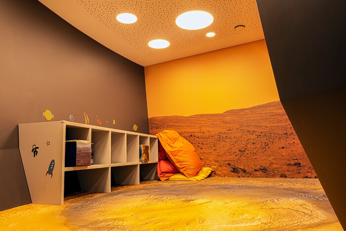 The children playground in the exhibition