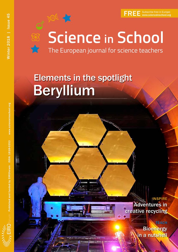 Front cover of Science in School issue 45