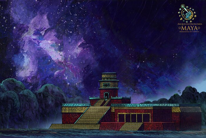 Mayan Archaeoastronomy scene