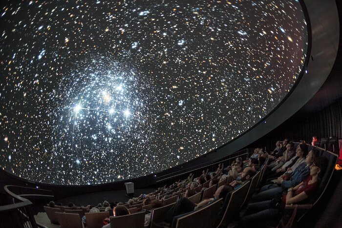 Cluster in fulldome